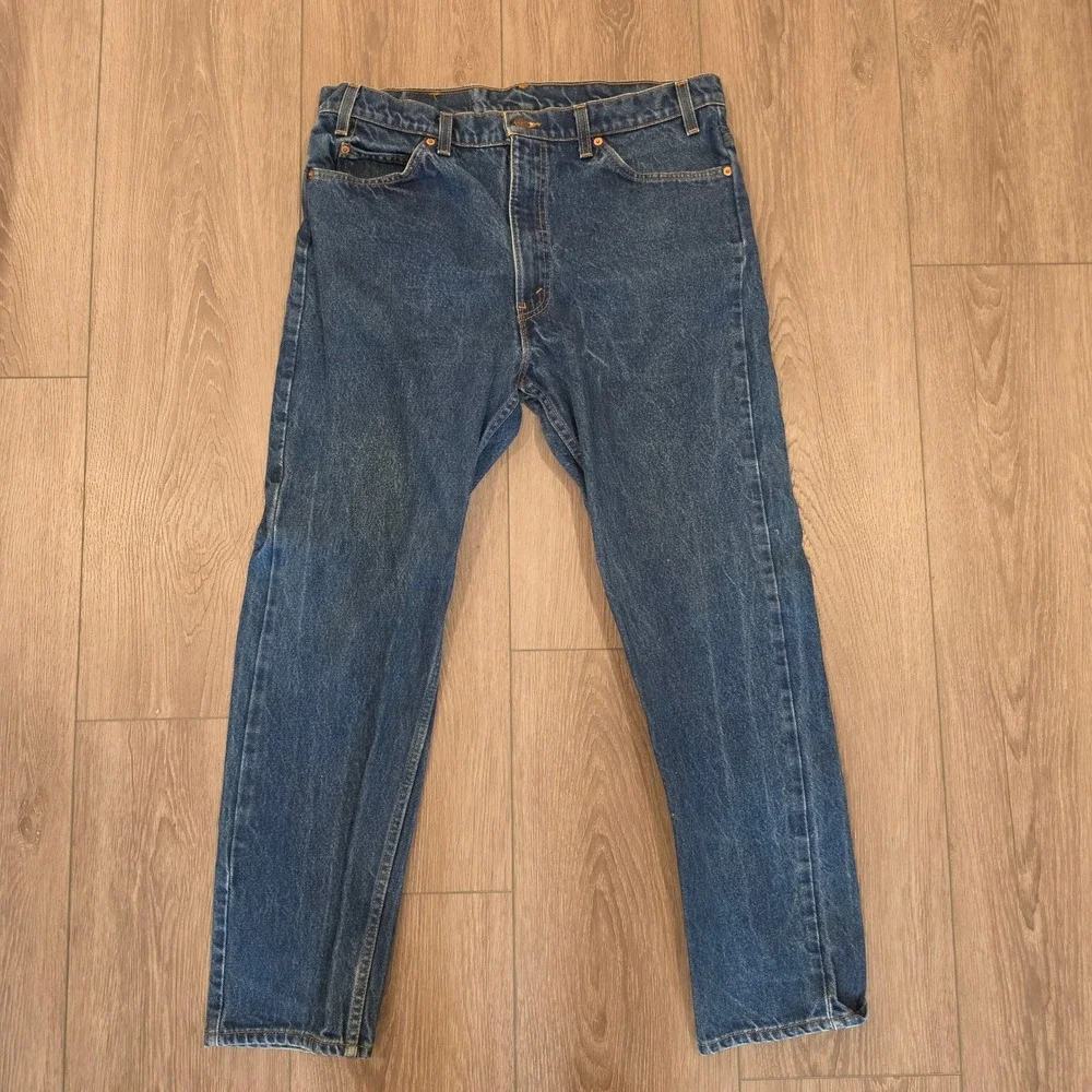 Vintage‎ Levis 505 Orange Tab Jeans Mens 38x30 Made in USA Straight Leg Denim